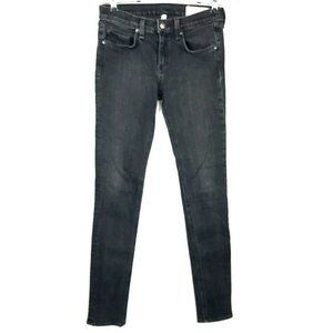 Rag & Bone Black Skinny Rock Jeans Mid Rise